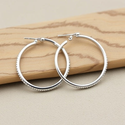 Silver Hoop Earrings