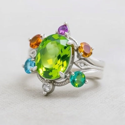 Sterling Silver Gemstone Rings