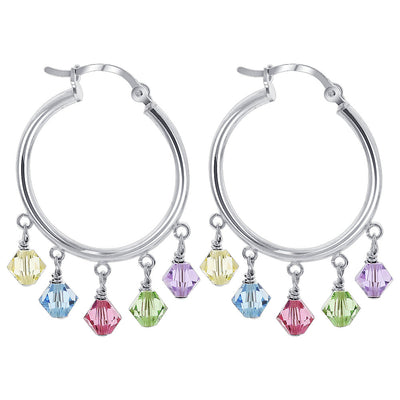 Crystal Hoop Earrings