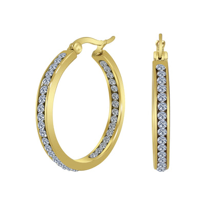 Gold Plated Hoop Earrings