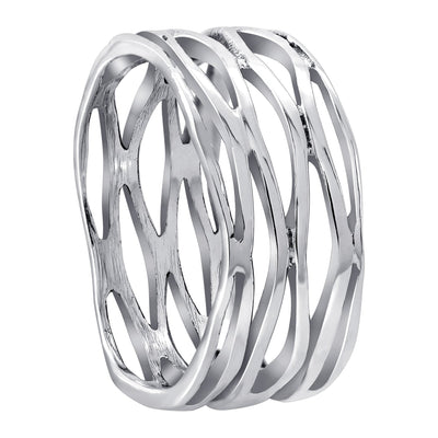 Sterling Silver Wave Ring