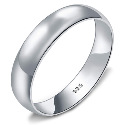 Wide Band Silver Ring