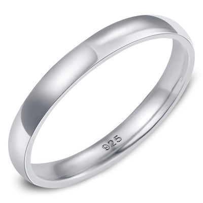 Wide Band Silver Ring