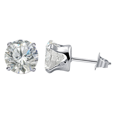 Cubic Zirconia Sterling Silver Earrings